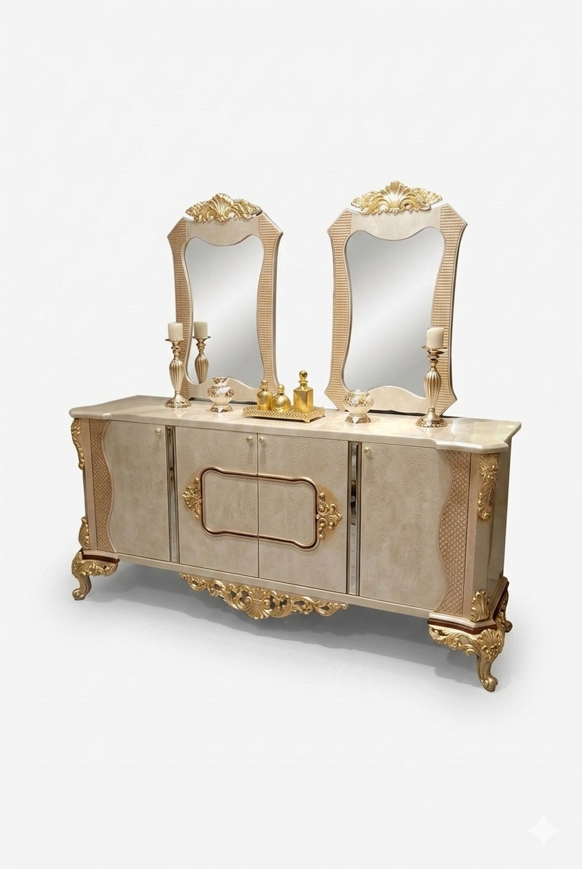 Kommode Spiegel Holz Möbel Anrichte Kommode Schrank Luxus Möbel Holz