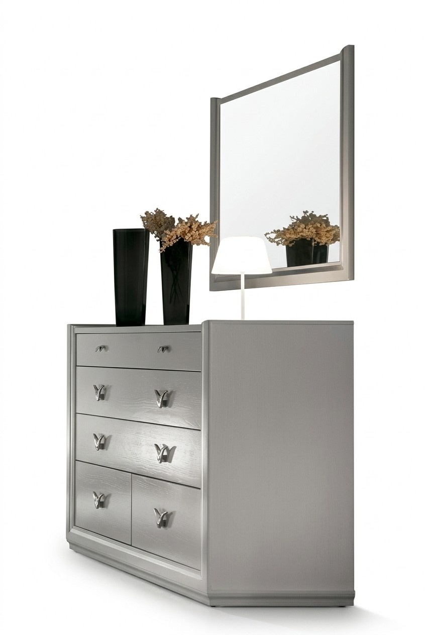 Kommode Spiegel Schrank Regal Konsole Möbel Holzschrank Italy Set 2tlg.