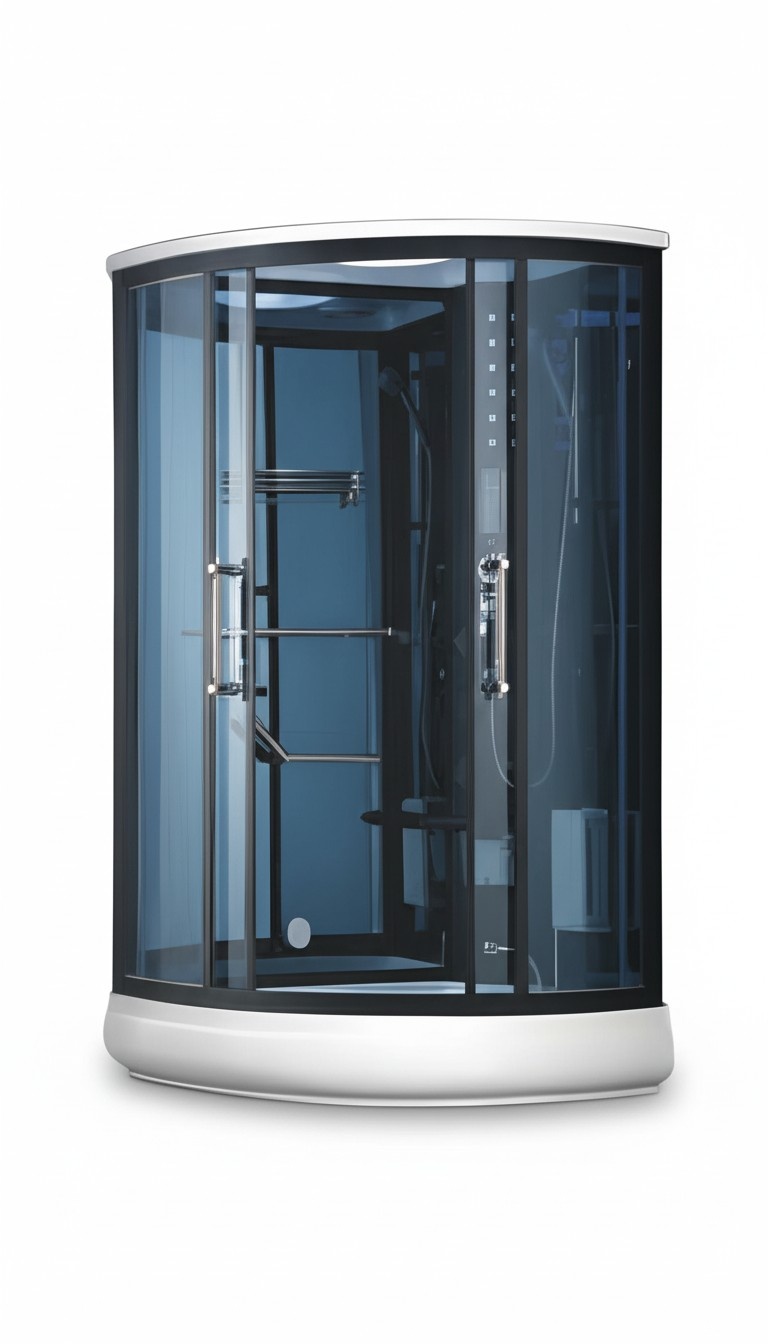 Kompaktdusche Luxus Duschkabine Wellnessdusche Multifunktionsdusche 120x90 cm