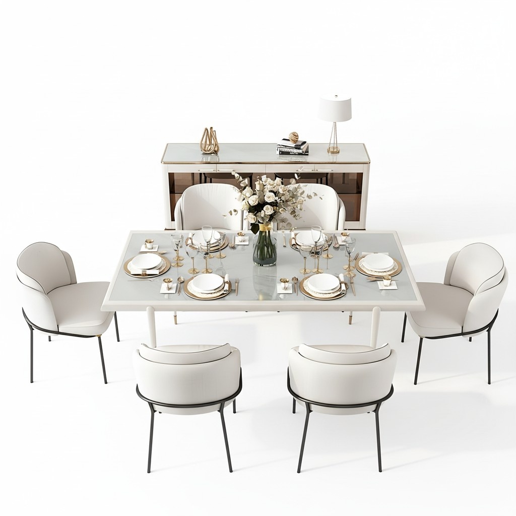 Komplett Set Esstisch 6x Stühle Set Ess Esszimmer Gruppe Holz Tisch Tische 7tlg