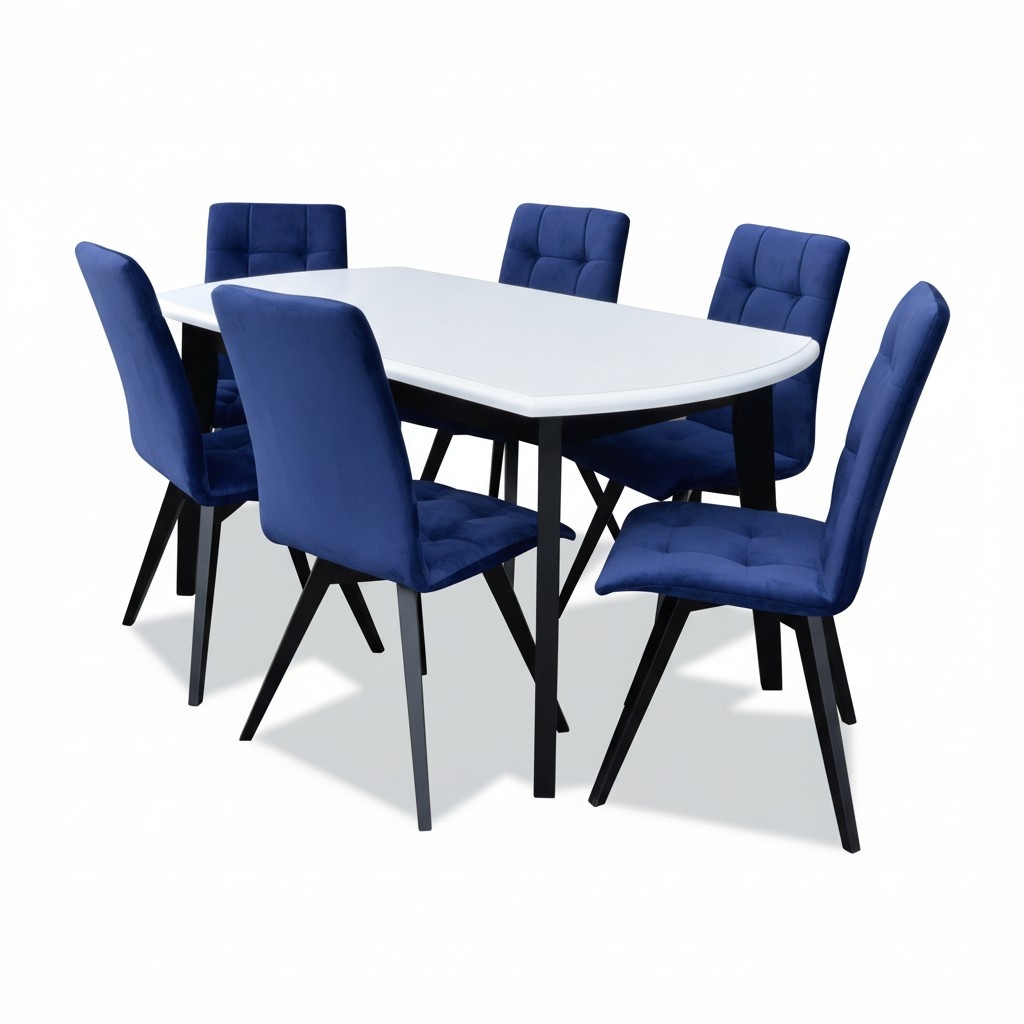 Komplett Set Esstisch 6x Stühle Esszimmer Set Ess Gruppe Holz Tisch Tische 7tlg