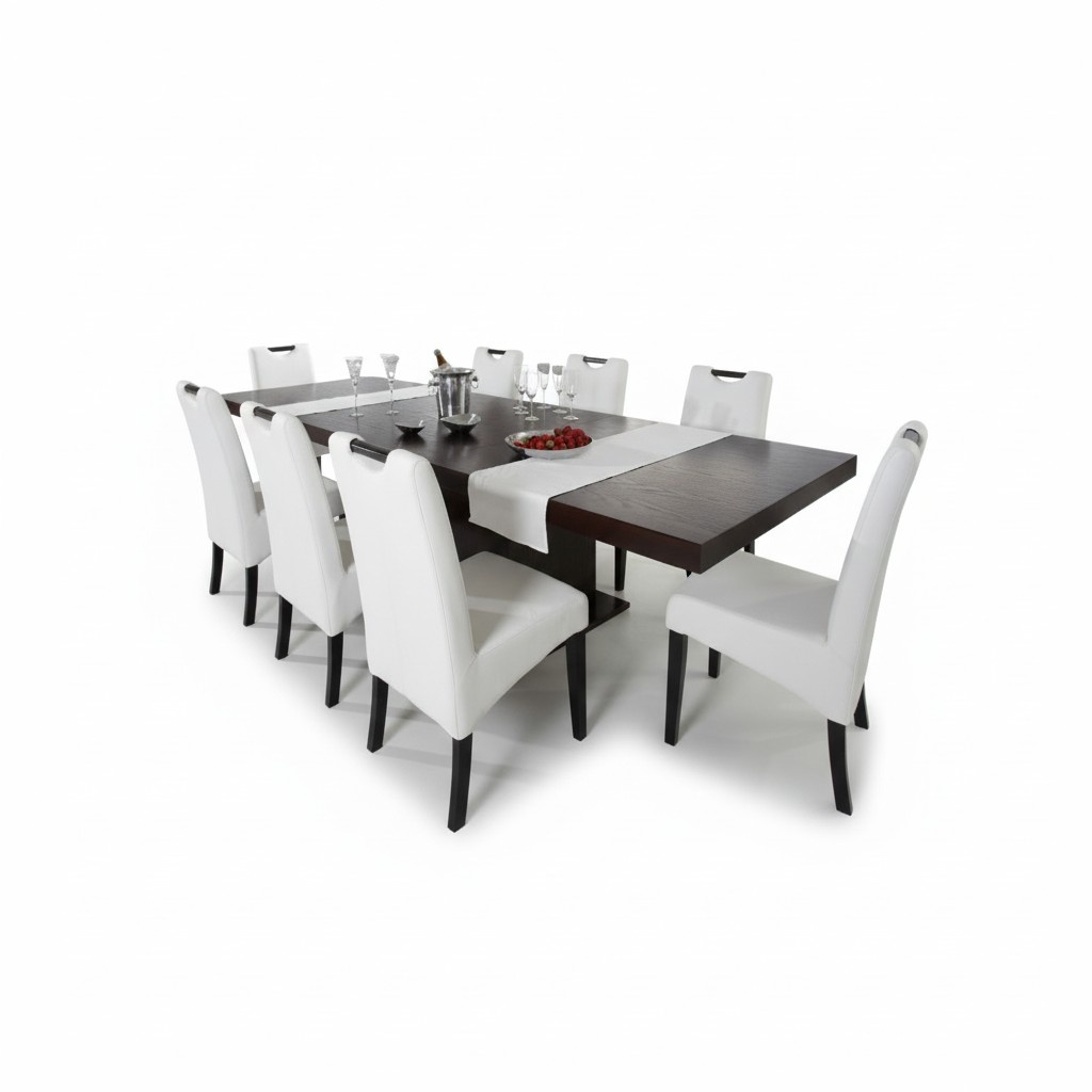 Komplett Set Esstisch + 6 Stühle Esszimmer Set Ess Gruppe Holz Tisch