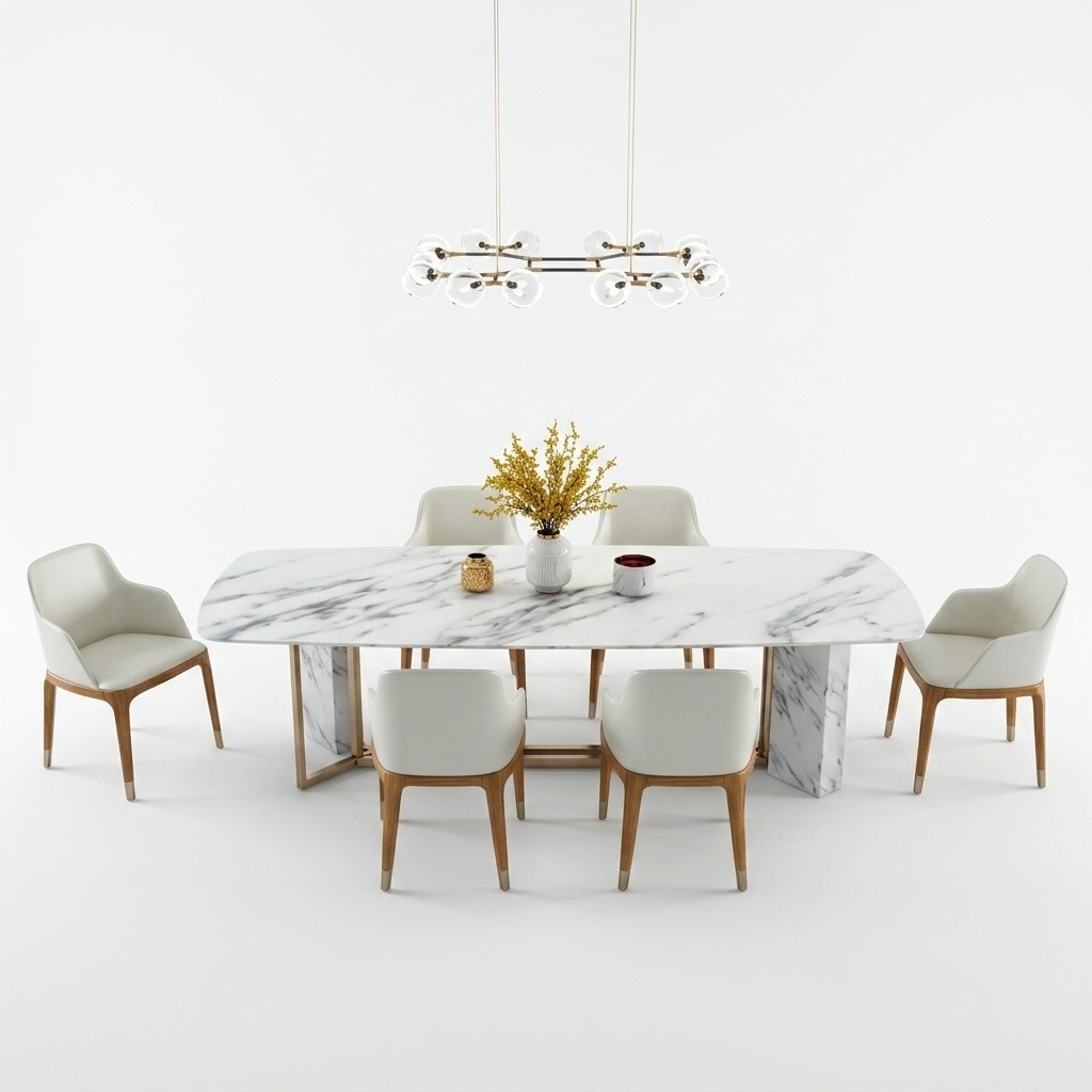 Komplett Set Esstisch + 6 Stühle Esszimmer Set Ess Gruppe Holz Tisch Tische 7tlg