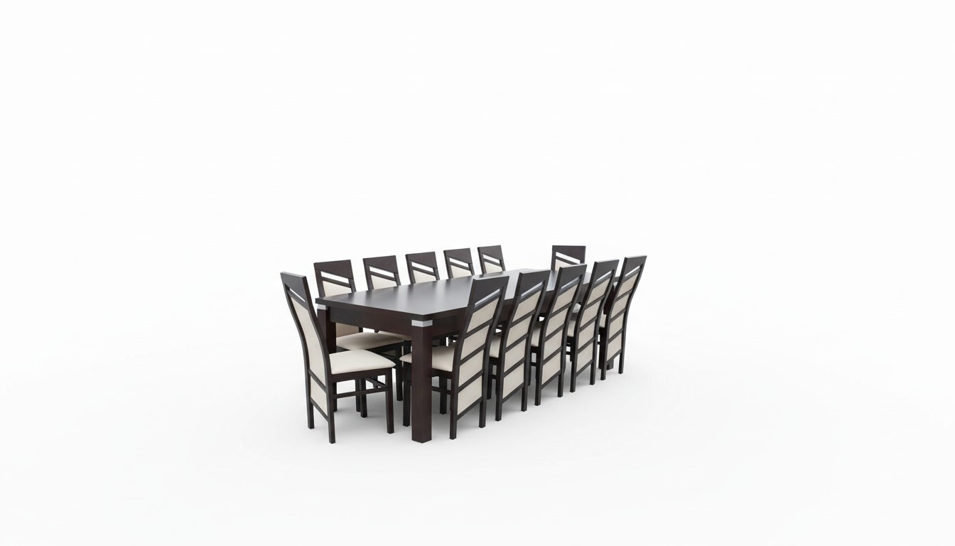 Komplett Set Esstisch Stuhl 12x Stühle Esszimmer Ess Gruppe Holz Tische 13tlg