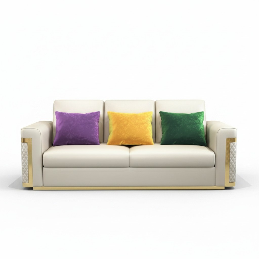 Komplett Set Sofagarnitur 3 2 1 Sitzer + Couchtisch Designer 4tlg. Ledersofa !