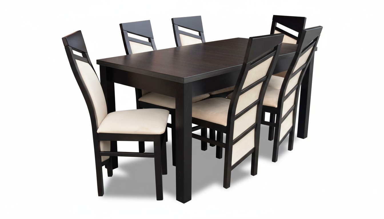 Komplette Esszimmer Garnitur Tisch 6x Lehnstuhl Stühle Luxus Essgruppe Set 7tlg