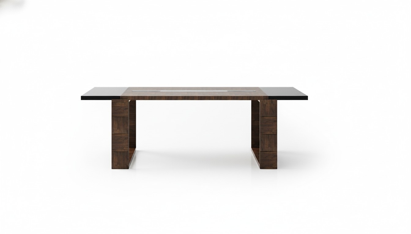Konferenztisch aus Holz in Braun modern eleganter Design