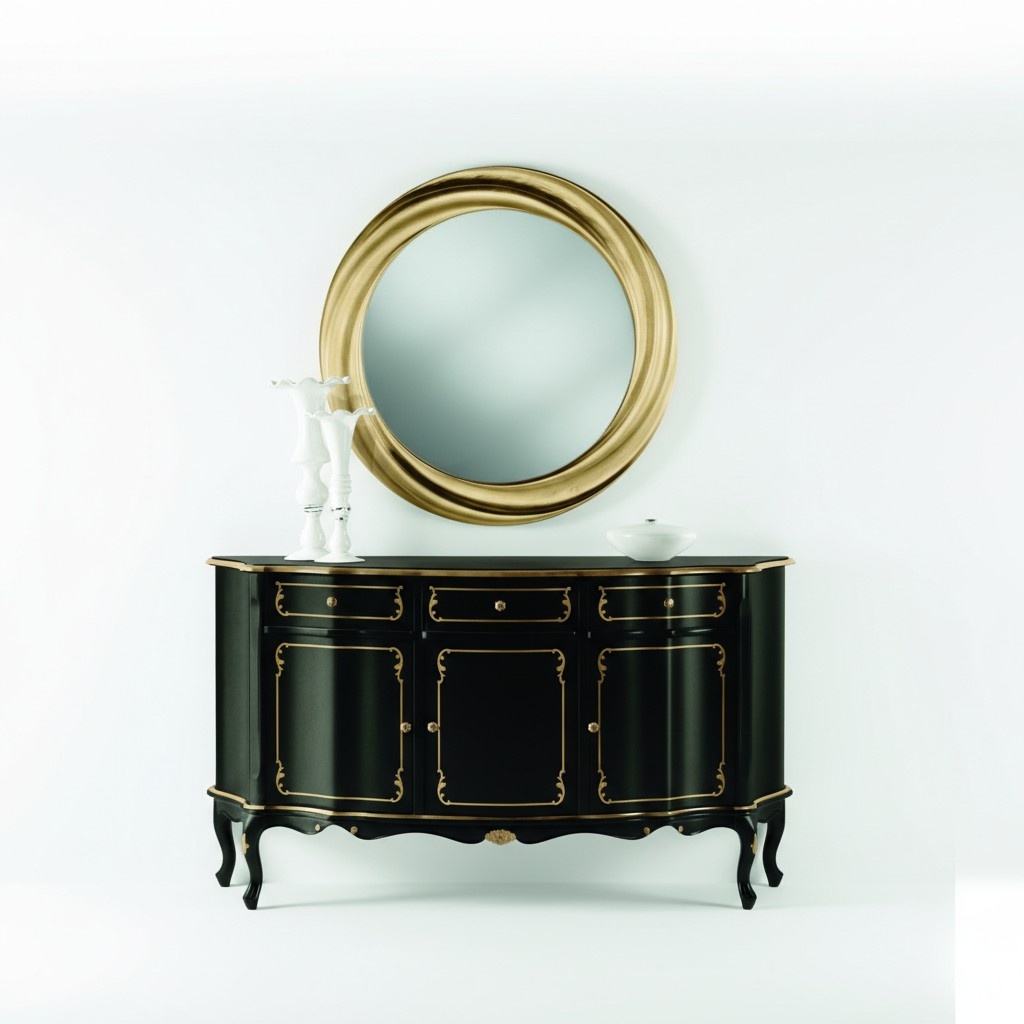 Schöne Konsolen Schrank Sideboard Kommode Schränke Regal Italienische Stil Möbel Holz