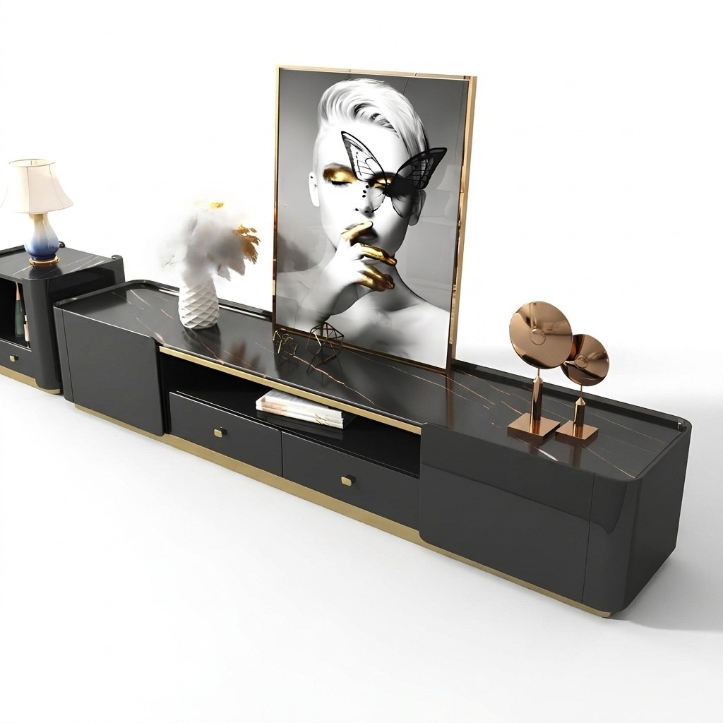 Konsolen Tisch Design Möbel Sideboard Medusa Luxus Wohnzimmer Lowboard