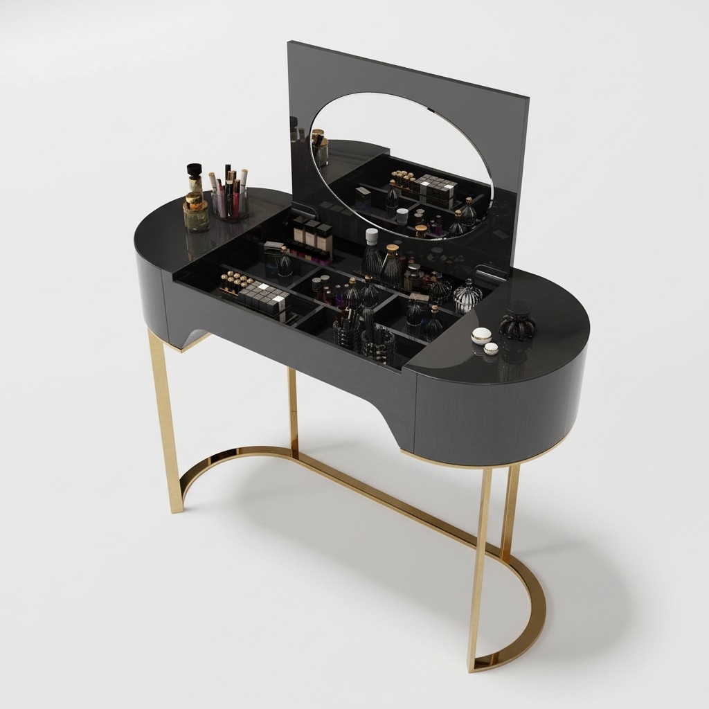 Konsolen Tisch Schminktisch Schmink Tische Konsole Schlaf Zimmer Sekretär Metall