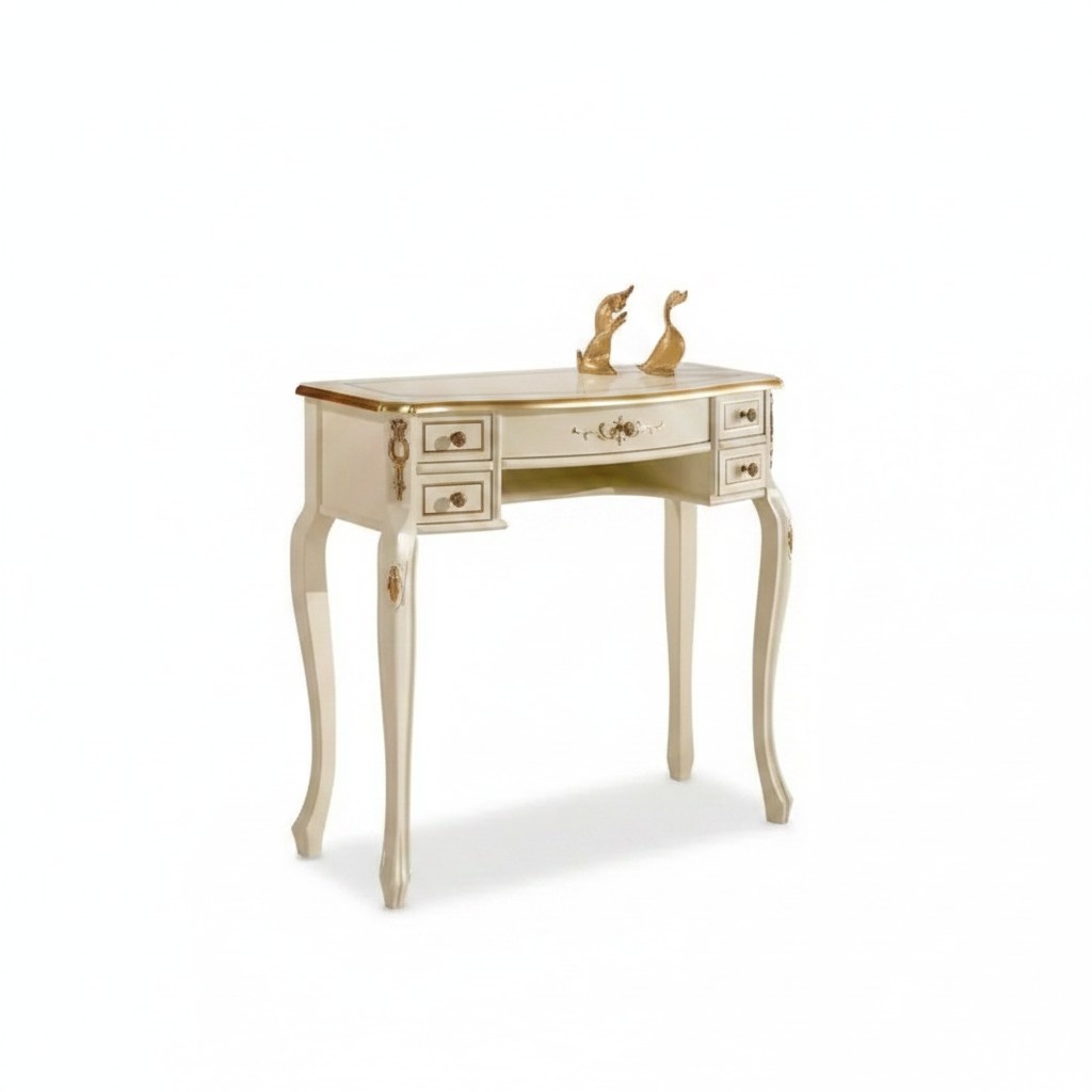 Konsolentisch Design Holz Tisch Konsole Klassischer Luxus Möbel