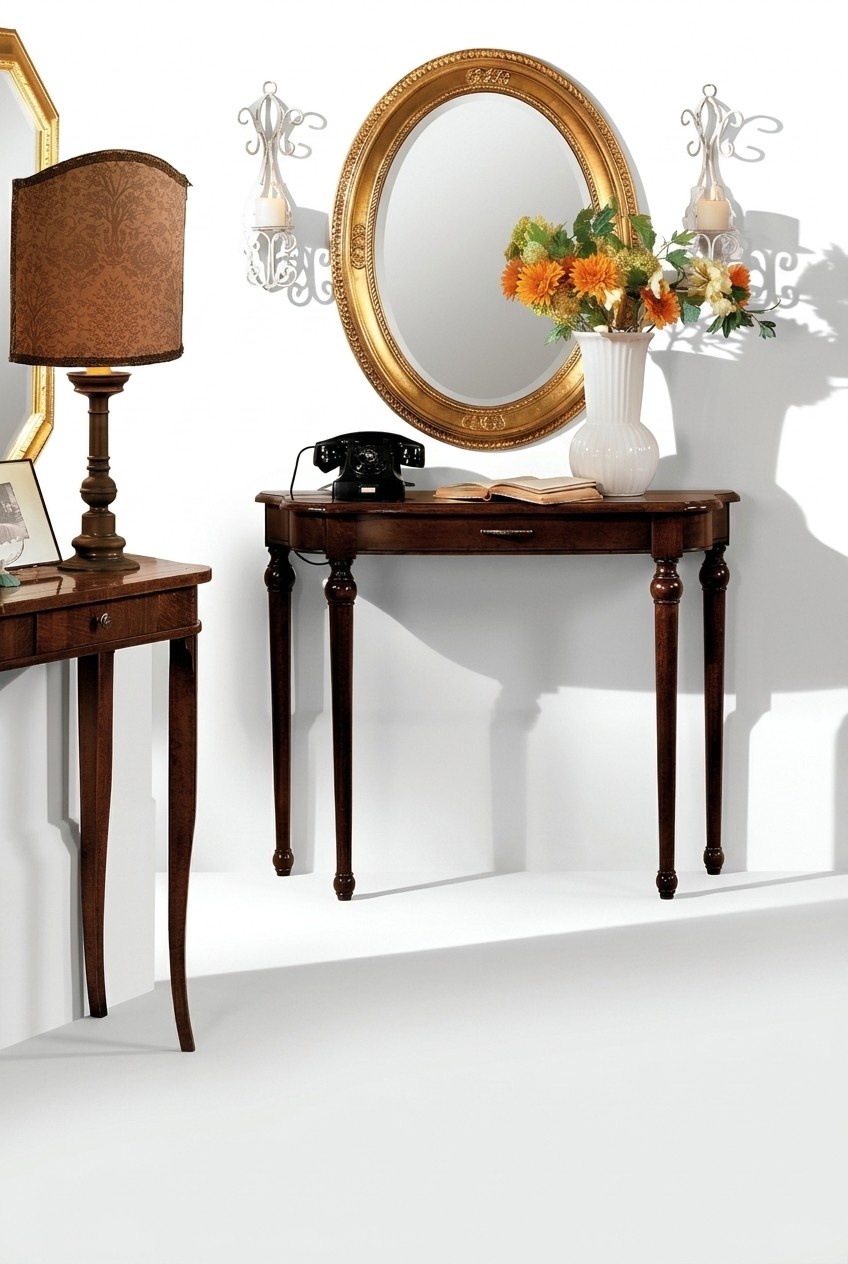 Konsolentisch Design Möbel Stil Barock Holz Italienische Tisch Couchtisch