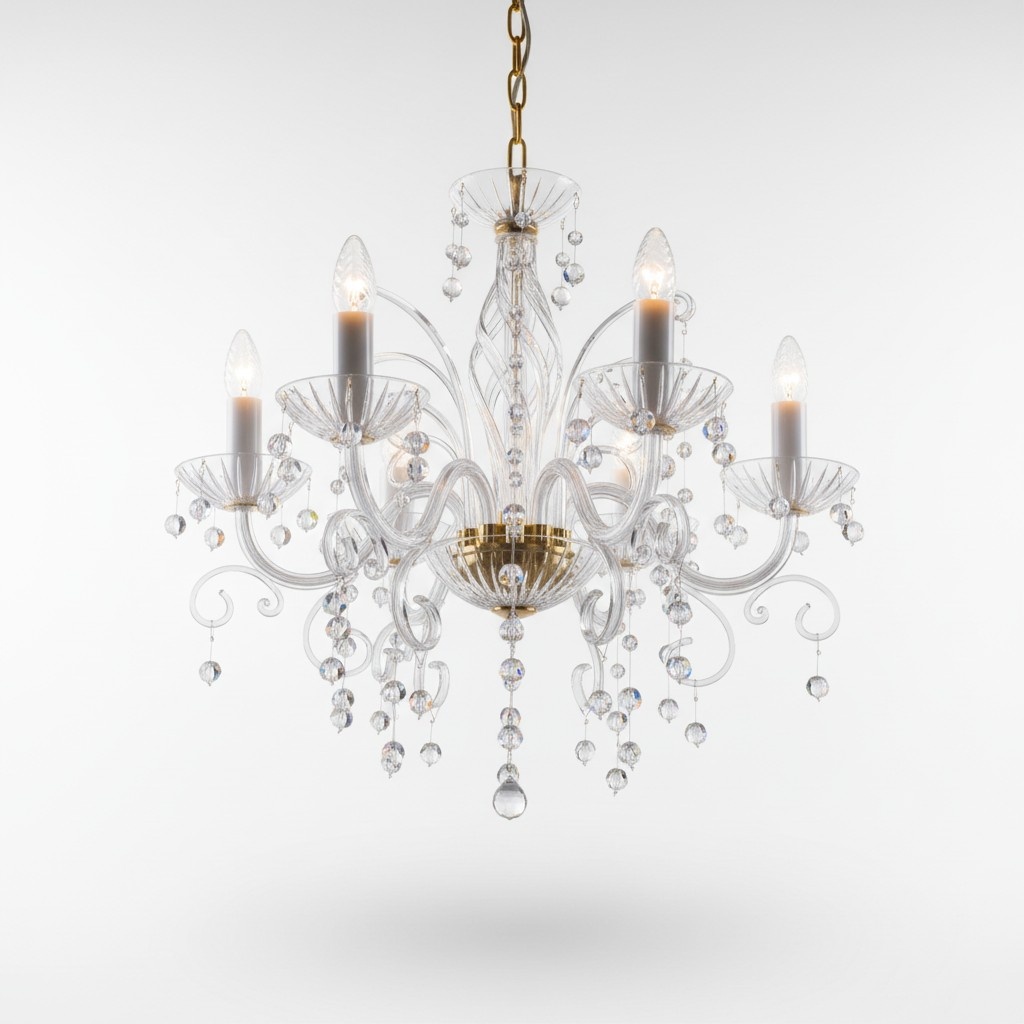 Kristall Kronleuchter Luster Hängeleuchte Leuchte Bohemia Lampe Deckenleuchte