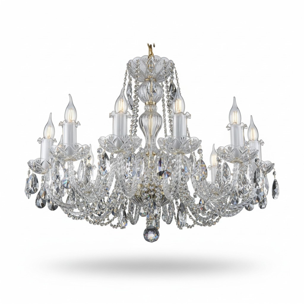 Kron Leuchter Lampe Decken Lampen Kristall Leuchten Beleuchtung Bohemia