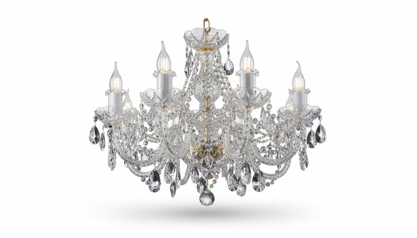 Kron Leuchter Lampe Lampen Kristall Leuchten Beleuchtung Bohemia Leuchte