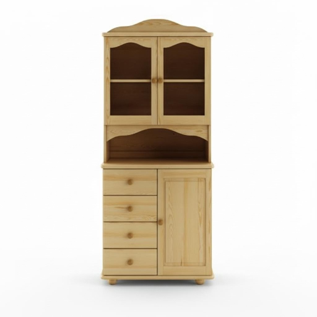 Küchenschrank Vollholz Buffet Schrank Anrichte Handarbeit Massive Möbel Vitrinen