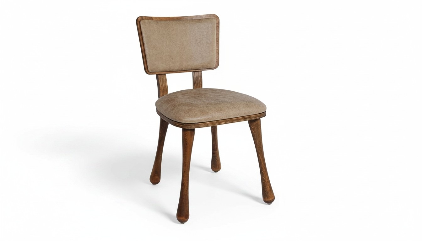 Küchenstuhl Stuhl Tresenstuhl Esszimmerstuhl Braun Holz Holzstuhl