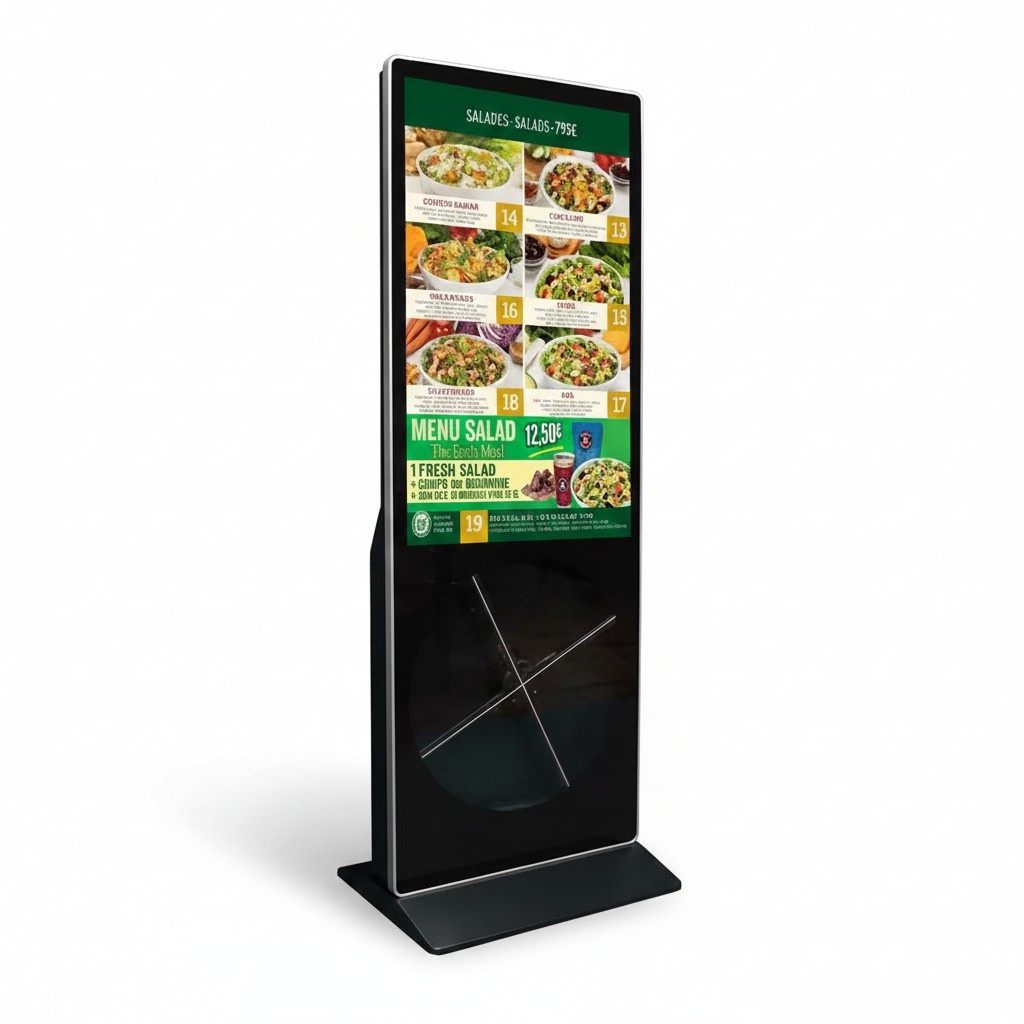 Kunden Informationssystem Terminal Kiosk Kundenstopp POI Display Aufsteller