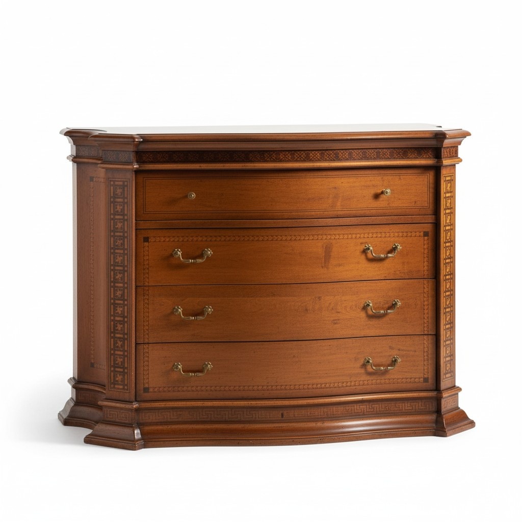 Landhaus Kommode Schrank Holz Schränke Möbel Konsolen Italienische Möbel Braun