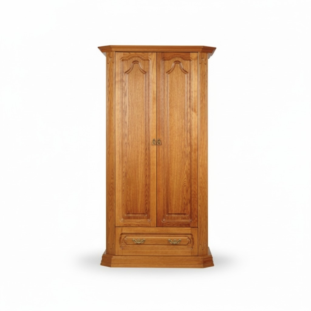 Landhaus Schrank Kleiderschrank Holzschrank Büro Klassische Kleiderschränke Neu