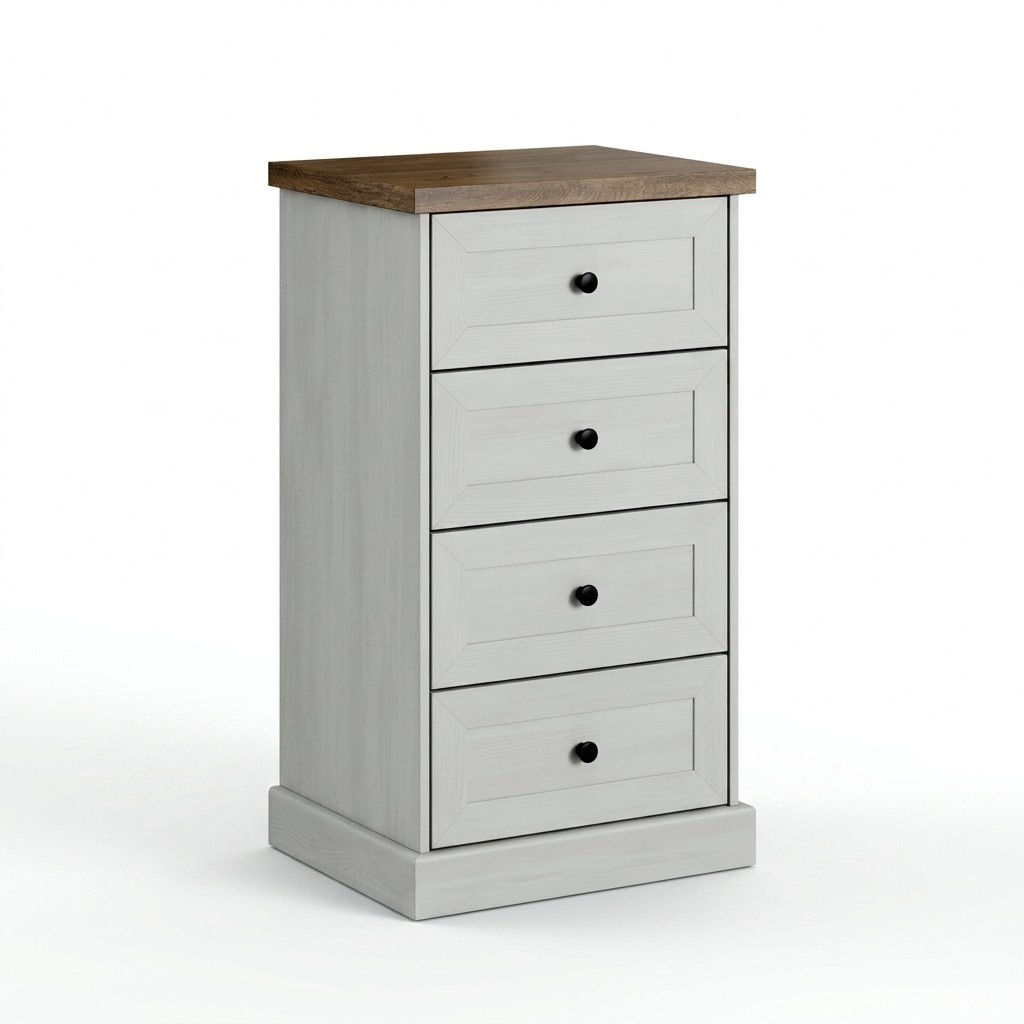 Landhaus Stil Möbel Hoch Kommode Schrank Designer Schränke Weiß Sideboard