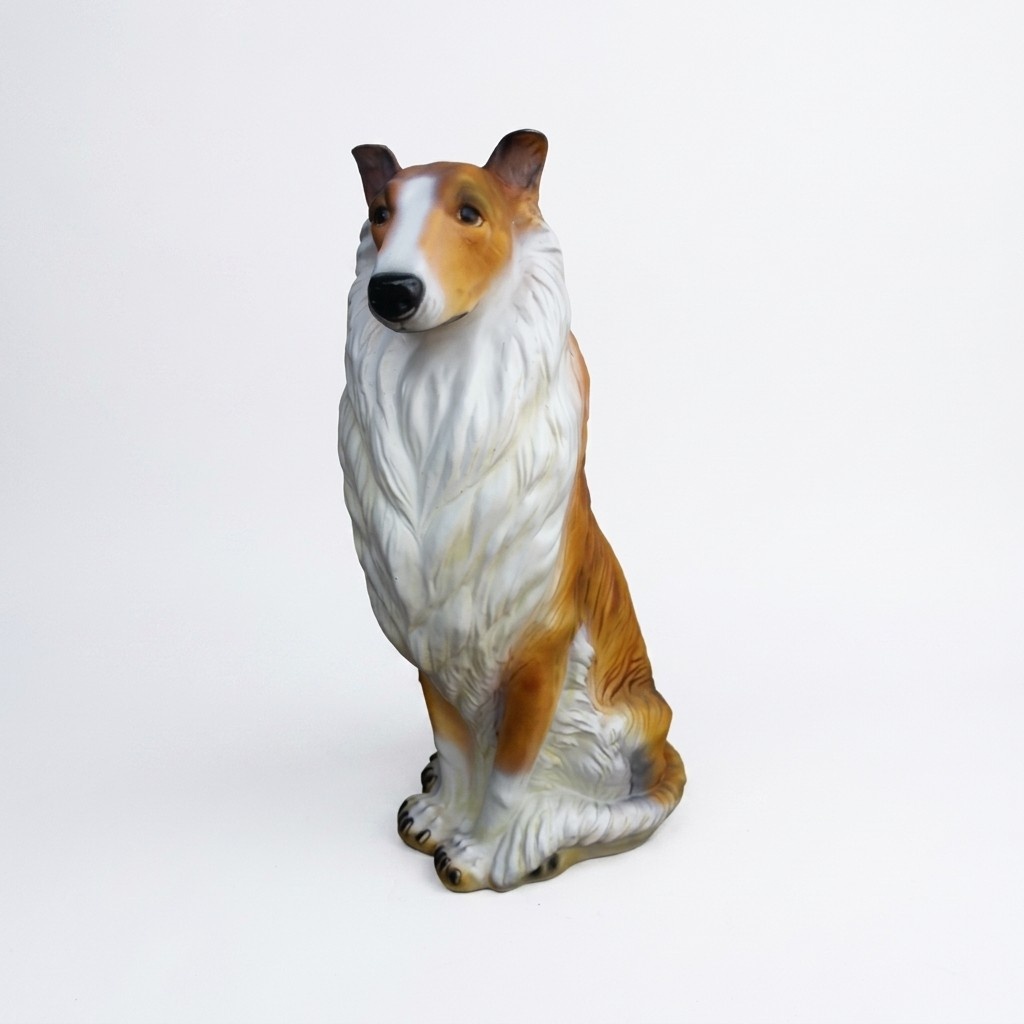 Langhaarcollie Hund Deko Figur Statue Skulptur 90cm Figuren Statuen Skulpturen
