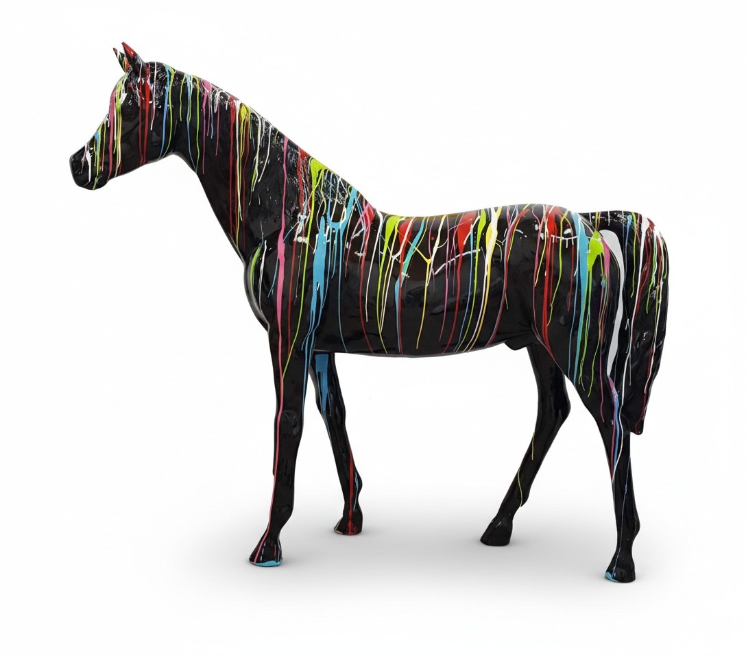 Lebensechtes Pferd Abstrakte Laden Deko Figur Statue Figuren Skulptur