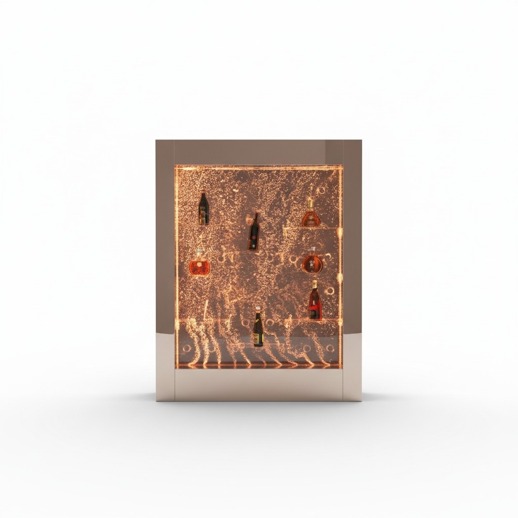 LED Wasser Wand Regal Bar Einrichtung Ausgefallene Regale Schrank Glas Wände