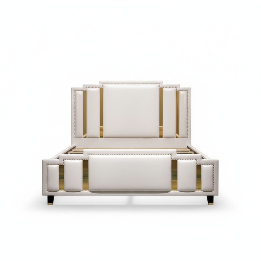 Leder Bett Polster Design Luxus Doppel Hotel Schlaf Zimmer Betten