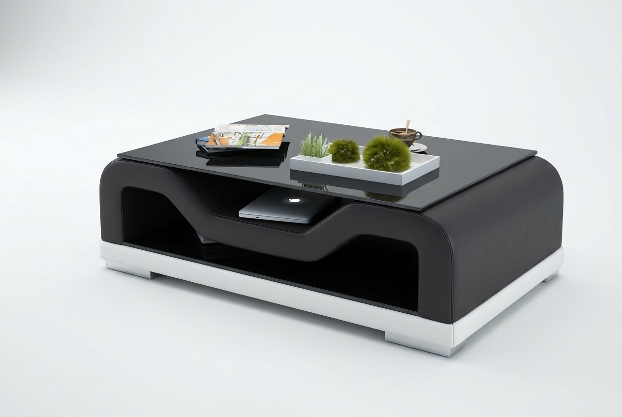 Leder Couchtisch Moderner Tisch Glastisch Design Tische Glas Wohnzimmer