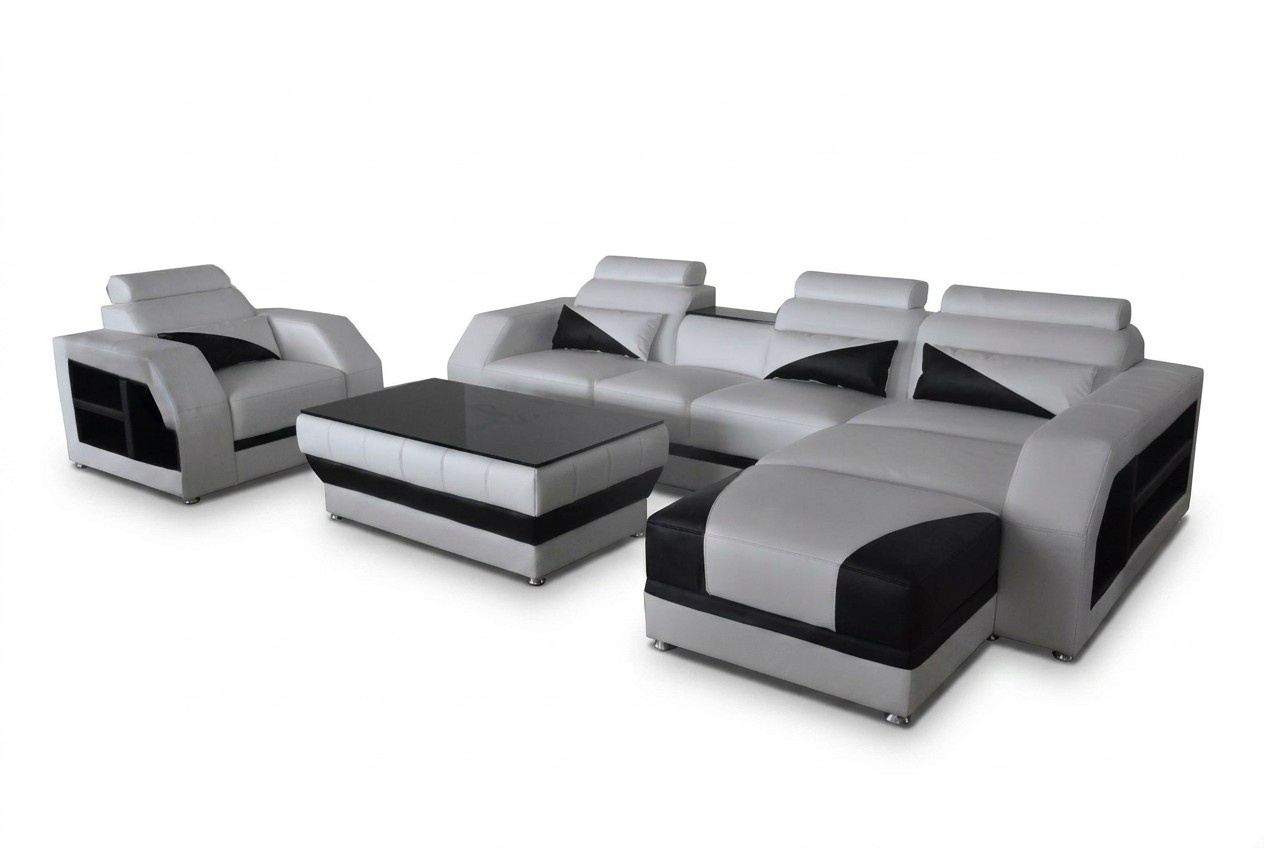 Ecksofa U-form Schlaffunktion Wohnlandschaft Sofa Couch Sofas Couchen Eckcouch