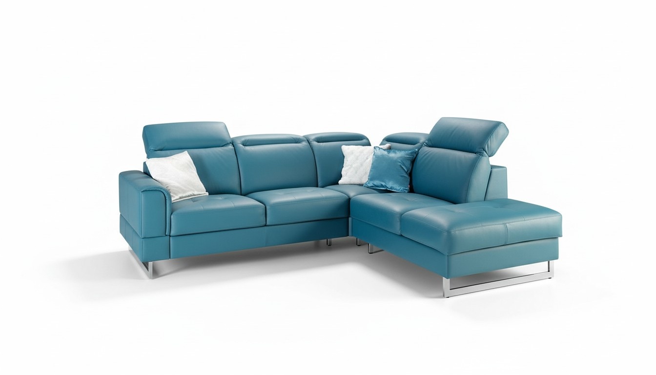 Leder Sitz Garnitur Designer Wohnlandschaft Ecksofa Sofa Couch Sofa