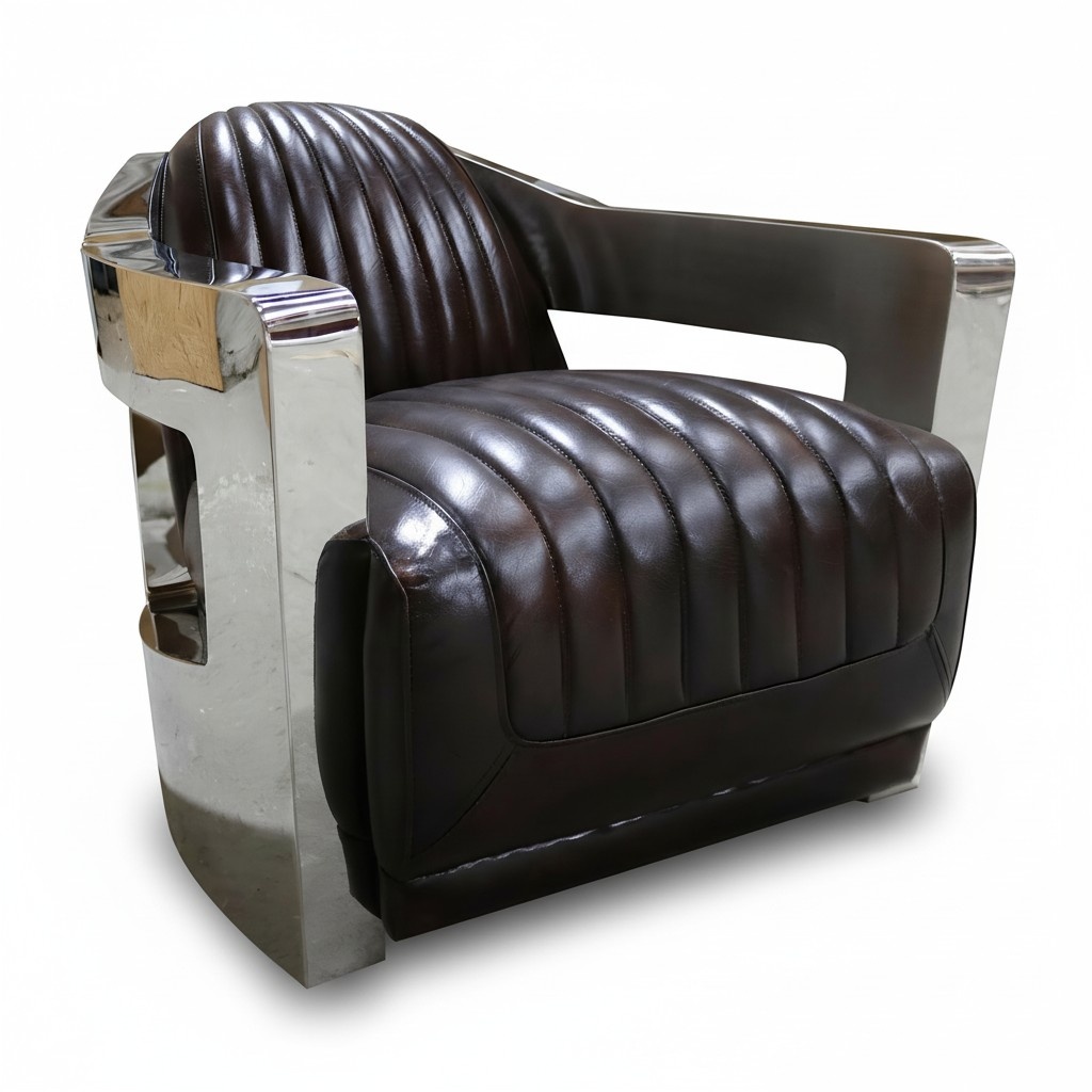Ledersessel Sessel Aviator Clubsessel Art Deco Cocktailsessel aviator möbel neu