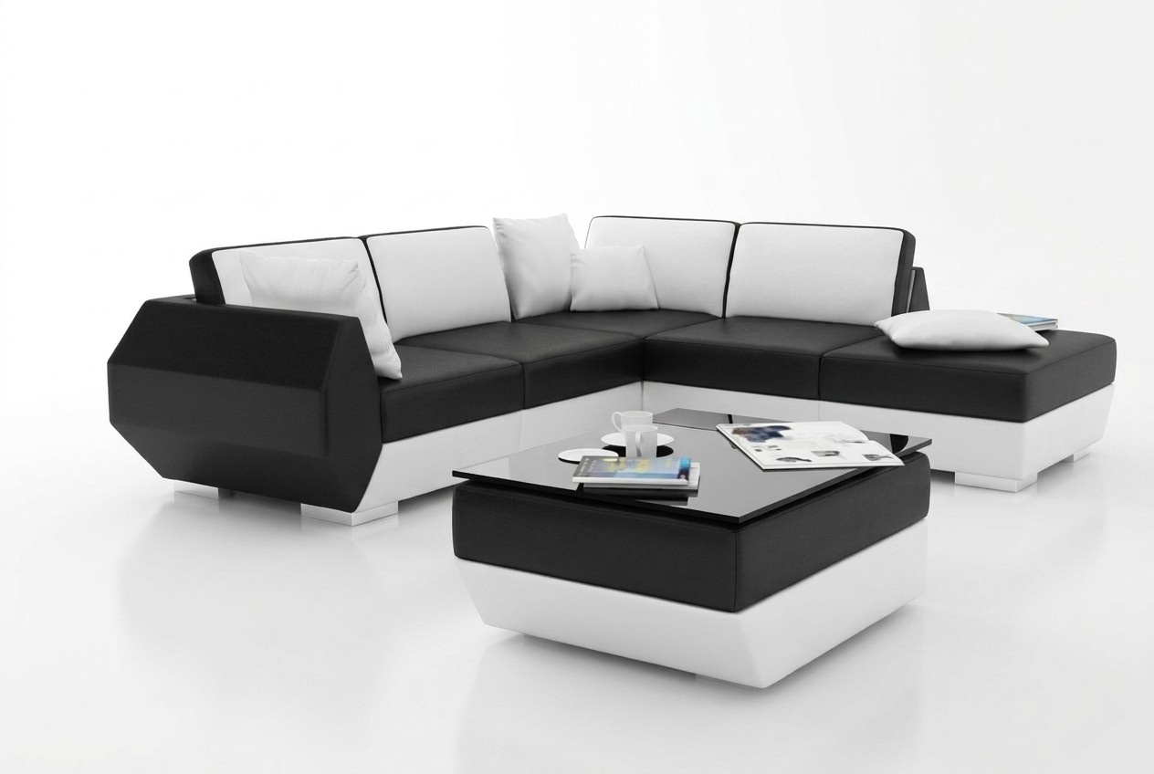 Ledersofa Couch Sofagarnitur Neu Ecksofa Eck Garnitur Design Modern Sofa R7002B