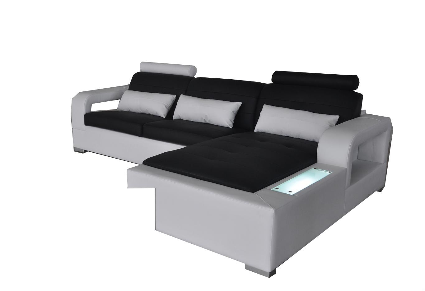 Ledersofa Couch Wohnlandschaft Eck Garnitur Design Modern Sofa L-Form L6008 Neu
