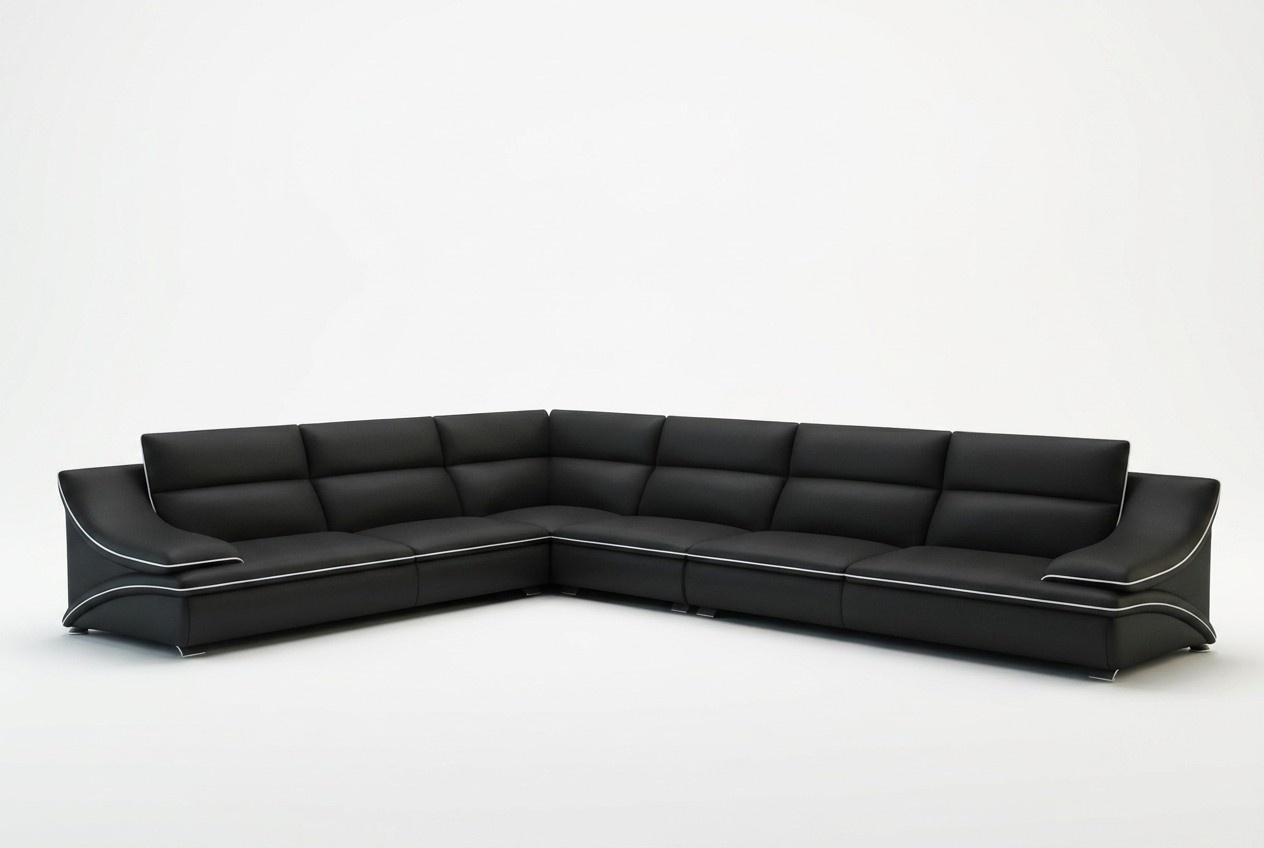 Ledersofa Couch Wohnlandschaft Ecksofa Eck Garnitur Design Modern Sofa USB A1160