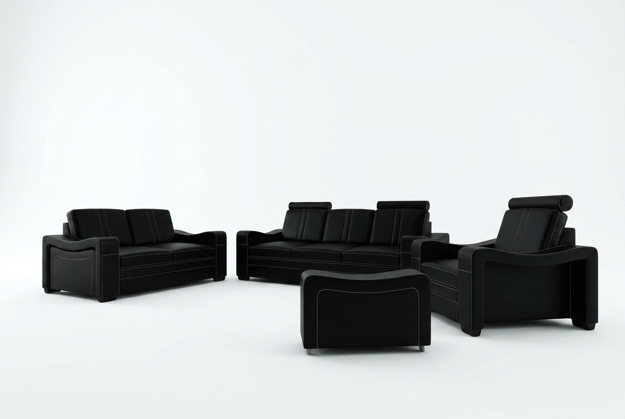 LEDERSOFA 3+2+1 SOFA COUCH GARNITUR POLSTERGARNITUR DESIGN SOFA SOFAGARNITUR NEW