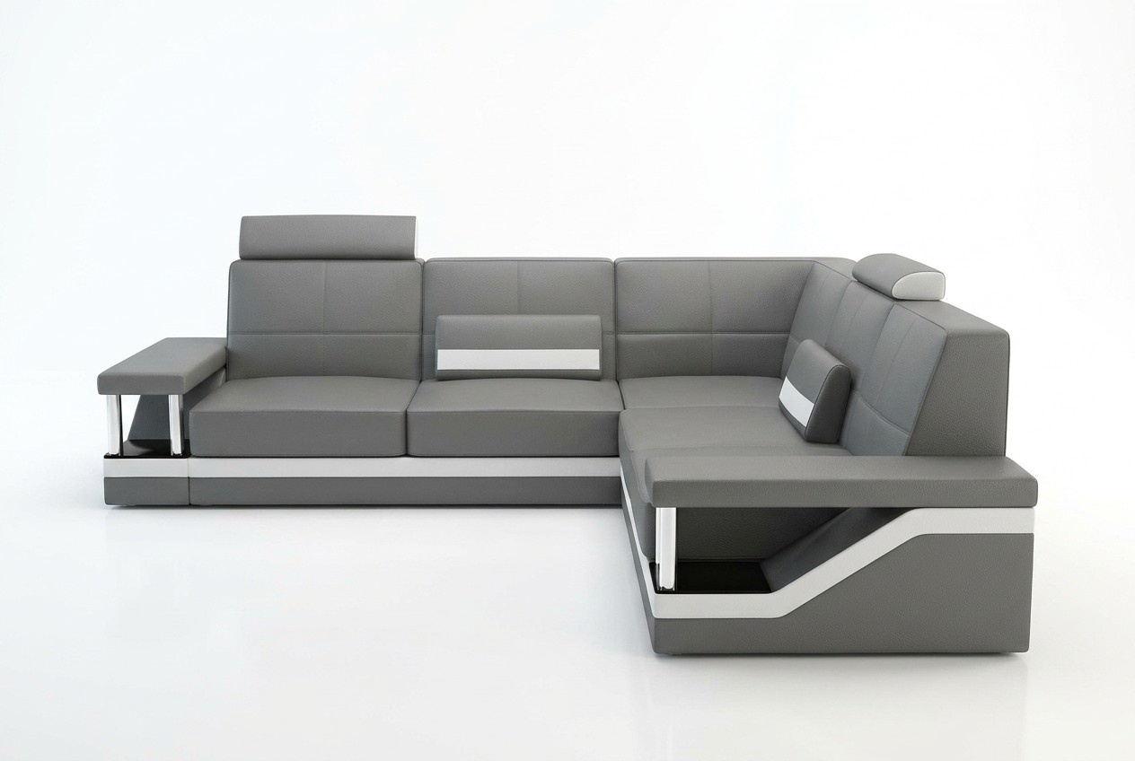 Ledersofa Eckcouch Sofa Couch Poster Eckgarnitur Sofas Stoff Leder Garnitur Neu