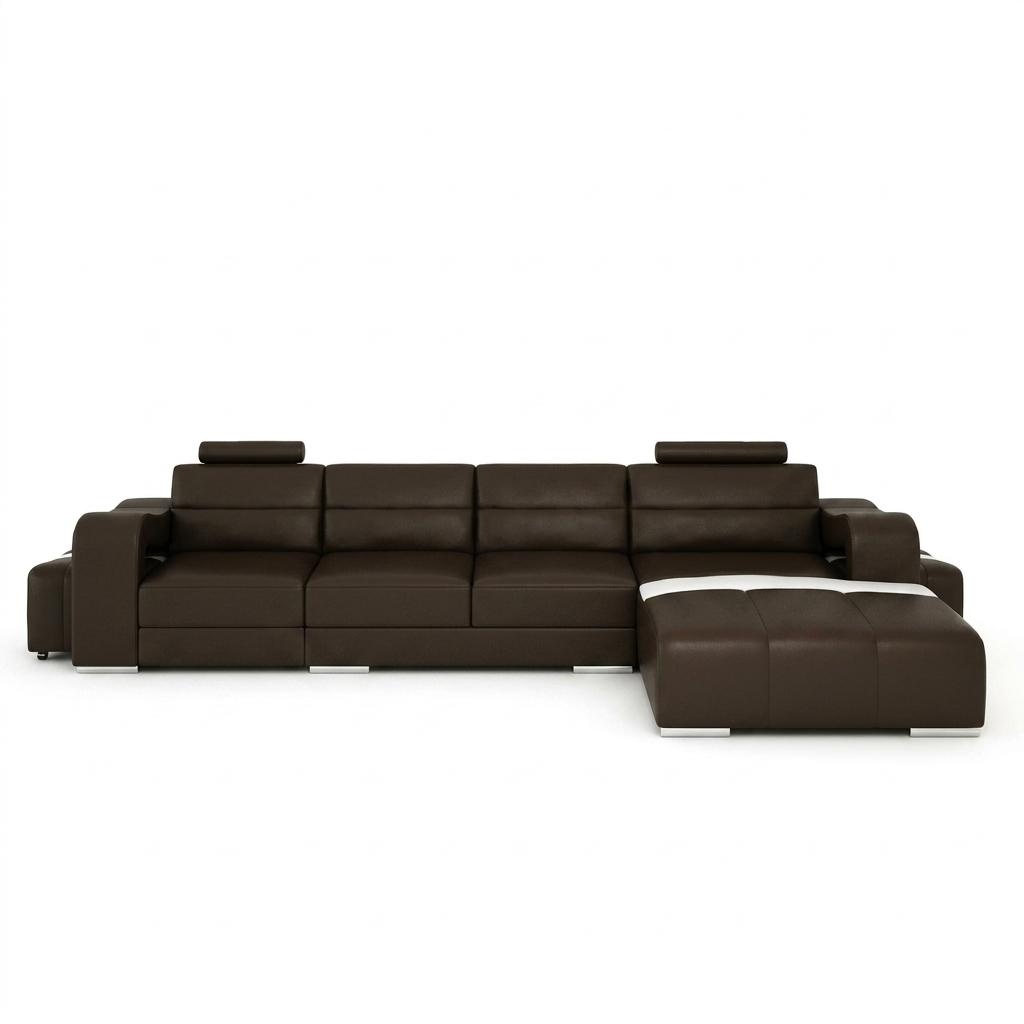LEDERSOFA ECKSOFA COUCH DESIGNER PISA WOHNLANDSCHAFT COUCH Neu SOFA L FORM BETA