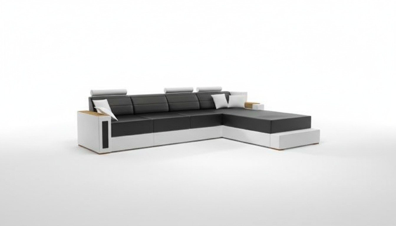 LEDERSOFA ECKSOFA ECKCOUCH WOHNLANDSCHAFT DESIGNER SOFA COUCH GARNITUR NEU