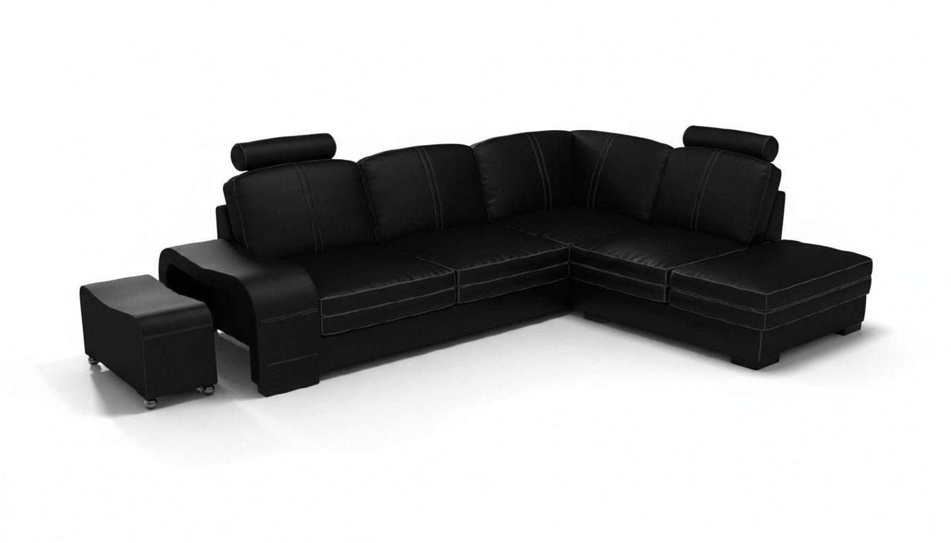 LEDERSOFA BETTKASTEN SCHLAFSOFA LEDERECKCOUCH ECKCOUCH ECKSOFA MIT BETTFUNKTION