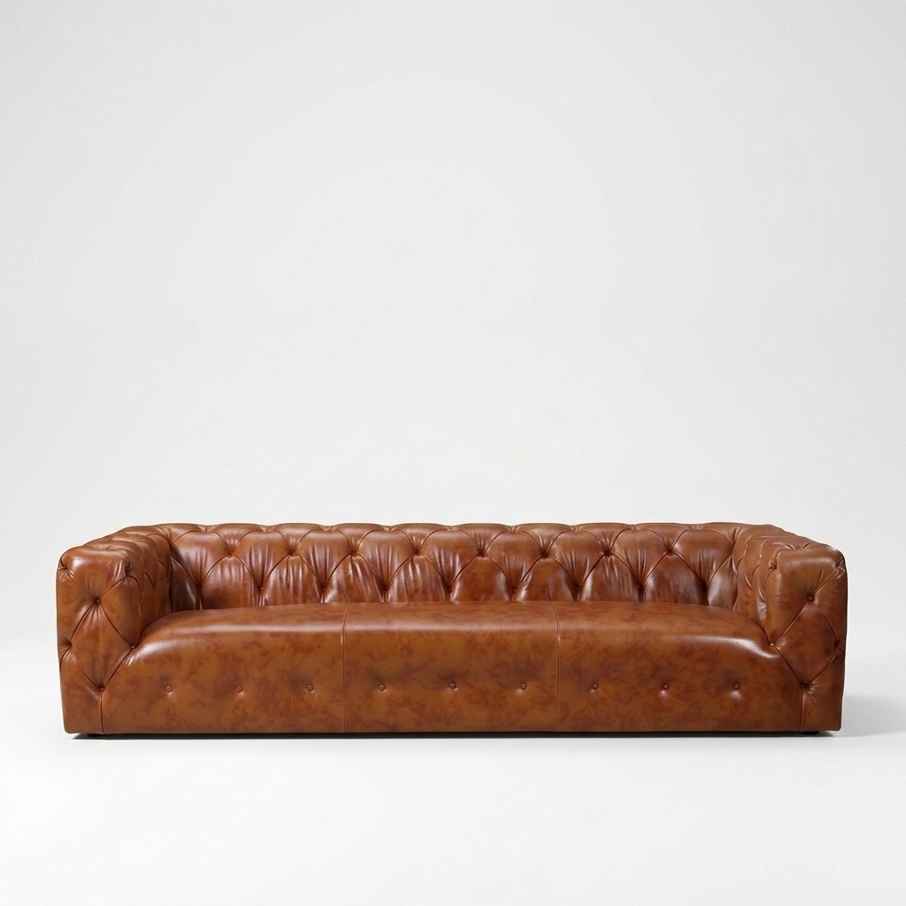 Ledersofa Kunstleder Couch Big - Sofa Luxus Wohnzimmer Sitz Polster Viersitzer
