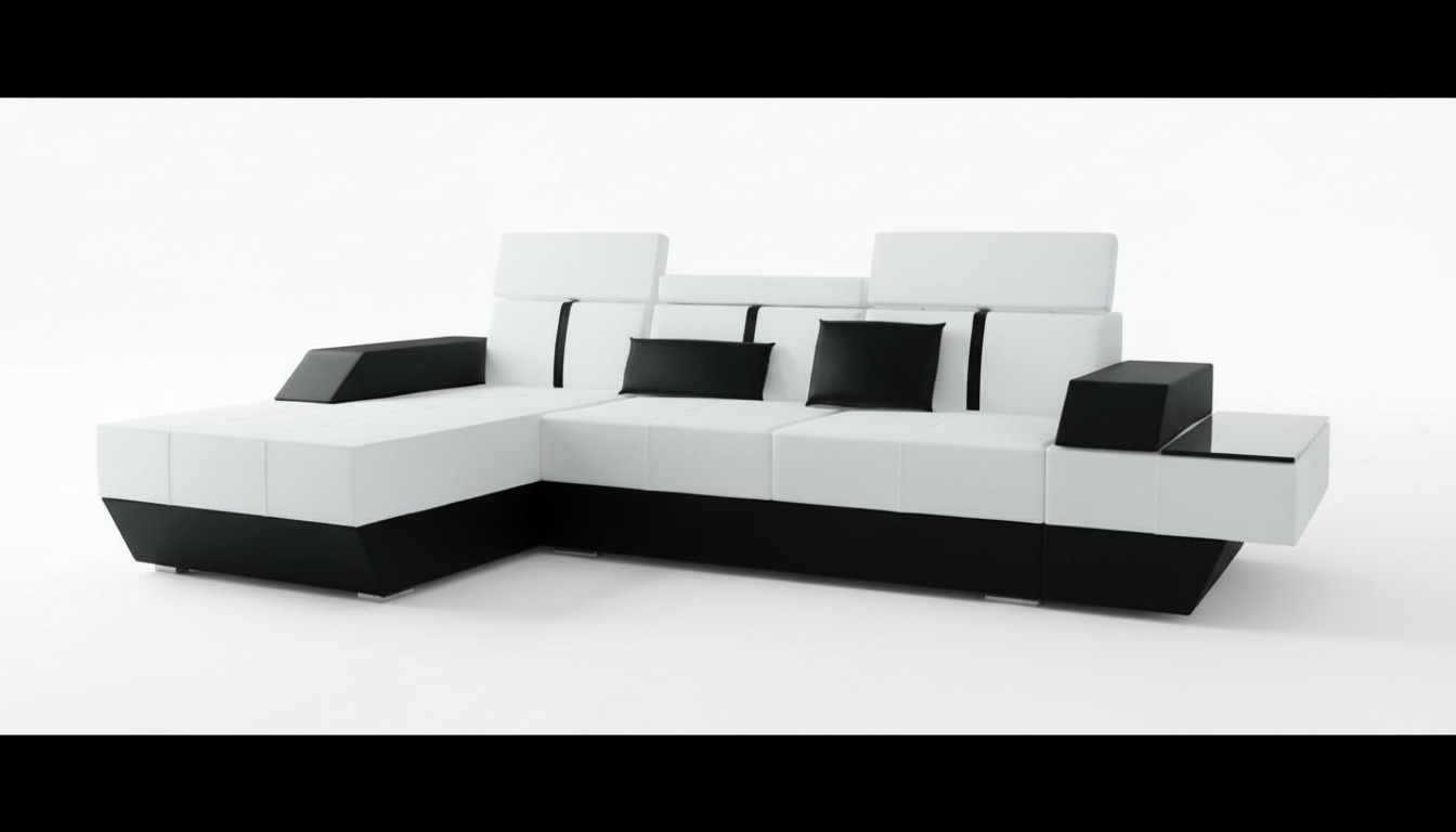 Ledersofa mit USB Sofa Ecksofa Eckcouch Ledercouch Polster Ecke Massanfertigung
