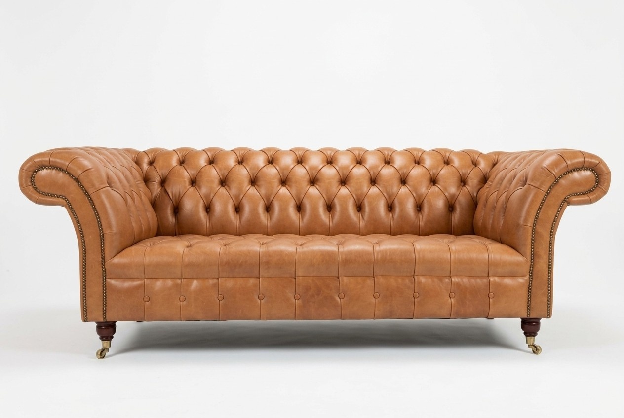Ledersofa Sofa Couch 3 Sitzer Sofas Couchen Chesterfield Leder Polster