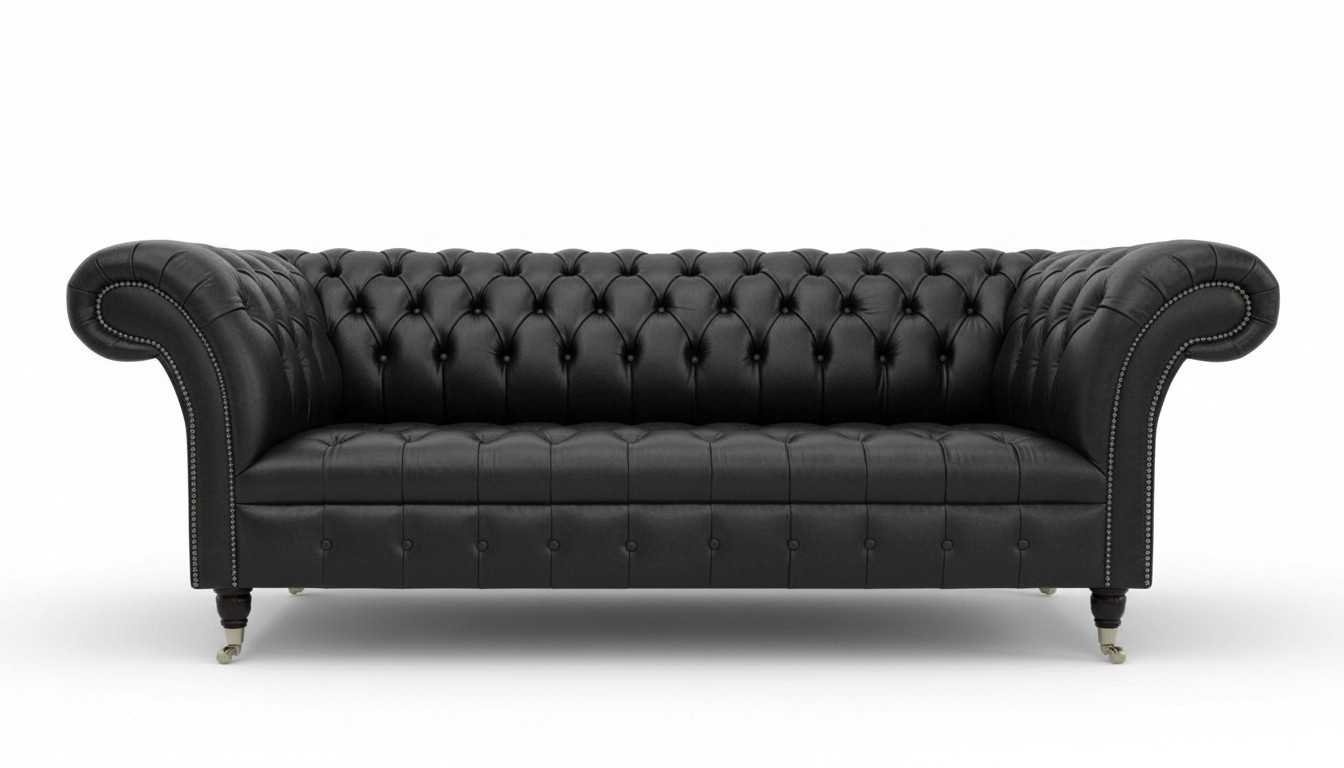 Ledersofa Sofa Couch Garnitur 3 Sitzer Sofas Couchen Chesterfield Leder