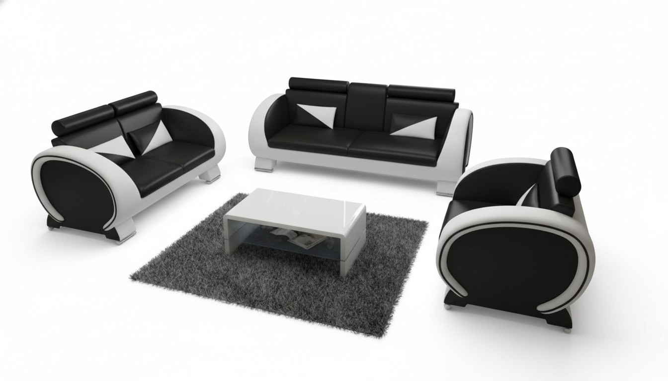 Ledersofa usb design garnitur 31 sitzer polster garnituren couchen sofa set neu