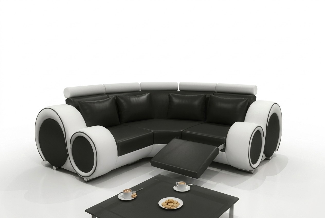 LEDERSOFA WOHNLANDSCHAFT COUCH DESIGN ECKSOFA BERLIN SOFA GARNITUR POLSTER