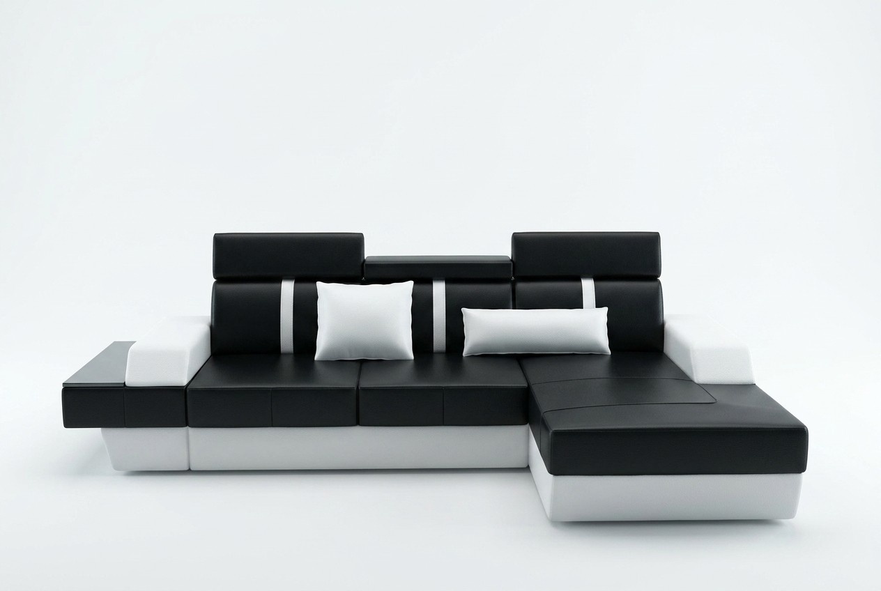 Ledersofa Couch Sofa Ecksofa Eckcouch Ledercouch Polster Ecke Wohnlandschaft !