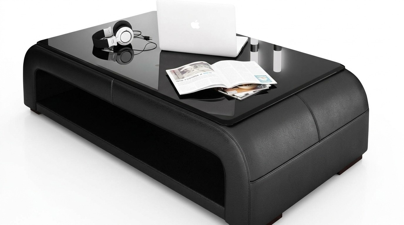 Ledertisch Couchtisch Glastisch Sofa Beistell Tisch Tische Couchtische Leder Neu