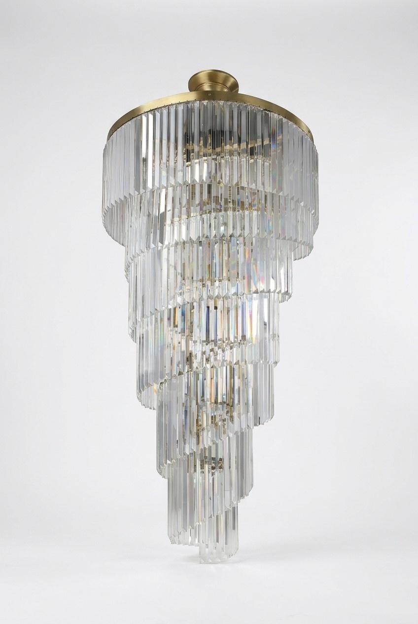 Leuchte Luxus Kronleuchter Deckenleuchte Wohnzimmer weiß Modern Lampen